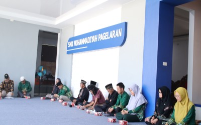 Tasyakuran untuk meresmikan gedung baru (Kantor) SMk Muhammadiyah Pagelaran